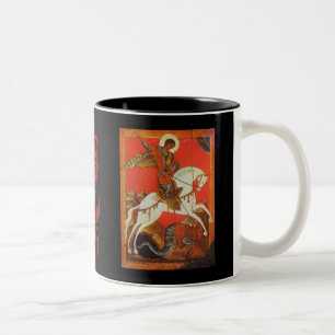 2 Couleurs Tasse de café de St George et de dragon