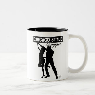 2 Couleurs Tasse de café de Steppin de style de Chicago