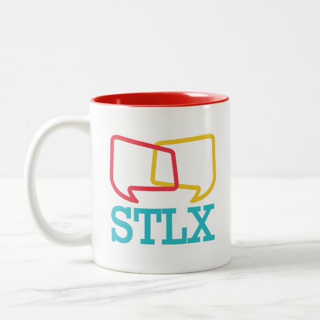 2 Couleurs Tasse de café de ton de STLX deux (Gauche)