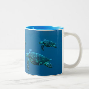 2 Couleurs Tasse de café de tortues de mer