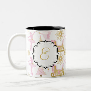 2 Couleurs Tasse de café décorée d'un monogramme de thé d