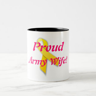 2 Couleurs Tasse de café d'épouse d'armée