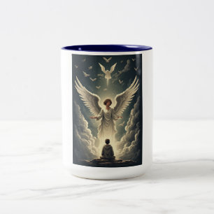 2 Couleurs Tasse de café des Anges Célestes Glorieux