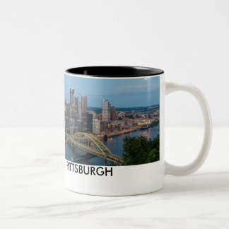 2 Couleurs Tasse de café d'horizon de Pittsburgh