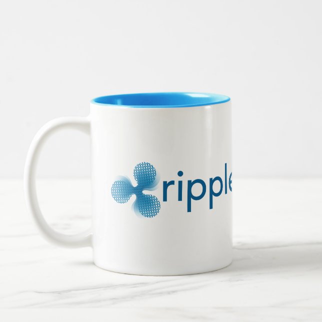 2 Couleurs Tasse de café d'ondulation de XRP (Gauche)