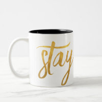 Tasse de café d'OR de SÉJOUR