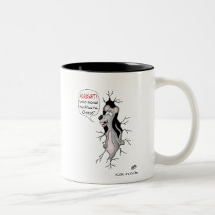 2 Couleurs Tasse de café drôle : Qui a déplacé mon fromag