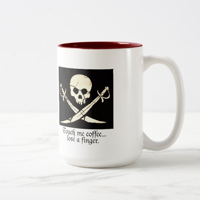 2 Couleurs Tasse de café du matin du pirate (Droit)