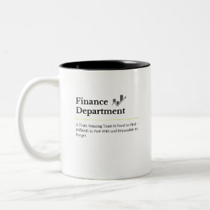 2 Couleurs Tasse de café du service financier 