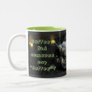 2 Couleurs Tasse de café humoristique de chat