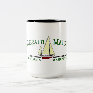 2 Couleurs Tasse de café marine verte