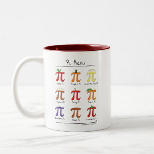 2 Couleurs Tasse de café mignonne de jour des maths pi de