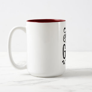 2 Couleurs Tasse de café motivante "Se concentrer sur le bon"