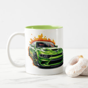 2 Couleurs Tasse de café Muscle Car