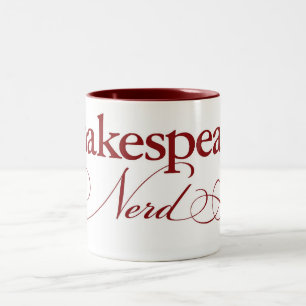 2 Couleurs Tasse de café nerd de Shakespeare