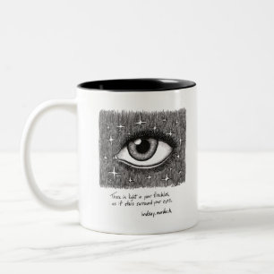2 Couleurs tasse de café noire et blanche avec la citation e