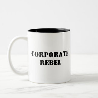 2 Couleurs Tasse de café rebelle d'entreprise