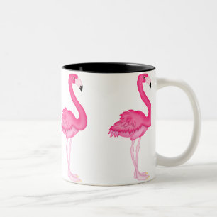 2 Couleurs Tasse de café rose de Flamant rose