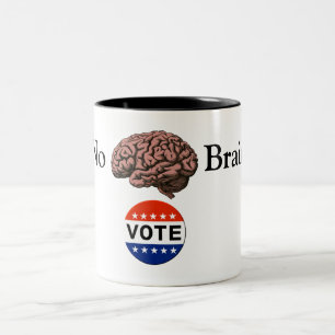 2 Couleurs Tasse de café Vote sans prise de tête