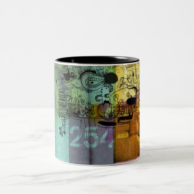 2 Couleurs tasse de caractère (Centre)