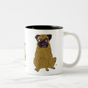 2 Couleurs Tasse de carlin