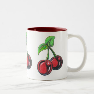 2 Couleurs tasse de cerise