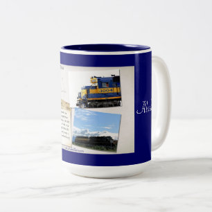 2 Couleurs Tasse de chemin de fer de l'Alaska