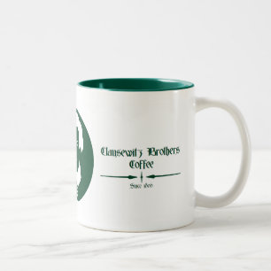 2 Couleurs Tasse de citation de café de frères de Clausewit