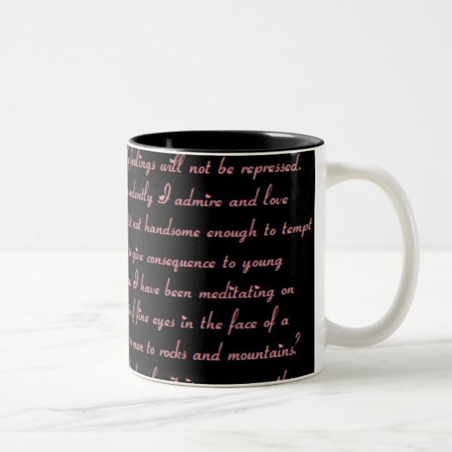 2 Couleurs Tasse de citation de fierté et de préjudice (Droit)
