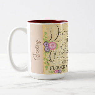 2 Couleurs Tasse de citation de James Allen - Victoire de tou