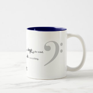 2 Couleurs Tasse de citation de musique
