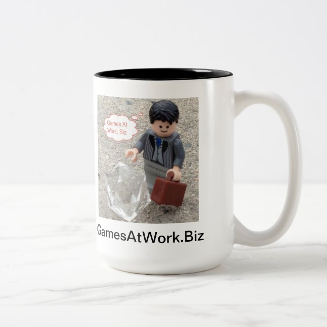 2 Couleurs Tasse de classique de GamesAtWork.Biz (Droit)