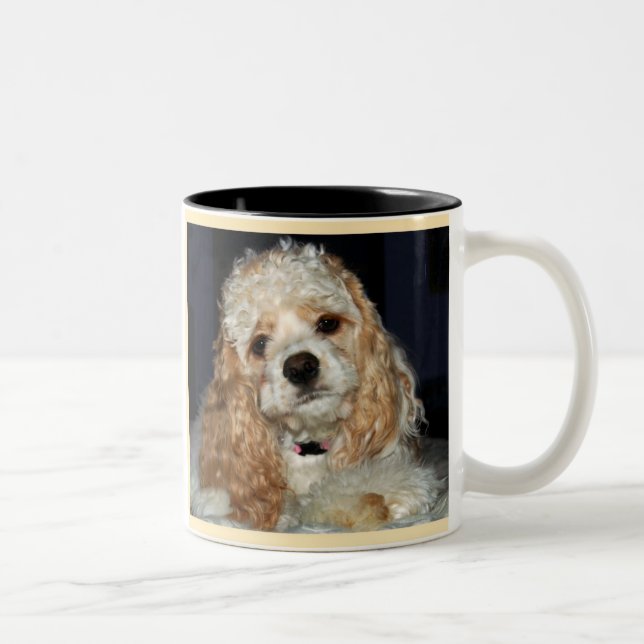 2 Couleurs Tasse de cocker (Droit)