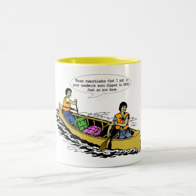 2 Couleurs Tasse de conversation de canoë (Centre)