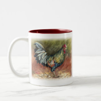 2 Couleurs Tasse de coq d'huile