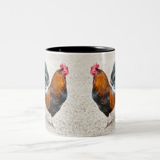 2 Couleurs Tasse de coqs (Centre)