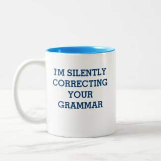 2 Couleurs Tasse de correction de grammaire