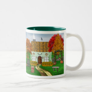 2 Couleurs Tasse de cottage d'automne
