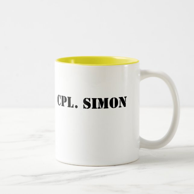 2 Couleurs Tasse de Cpl. Simon (Droit)
