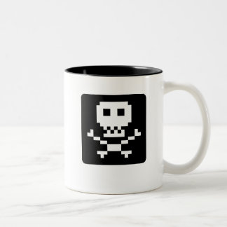 2 Couleurs Tasse de crâne de Pixl
