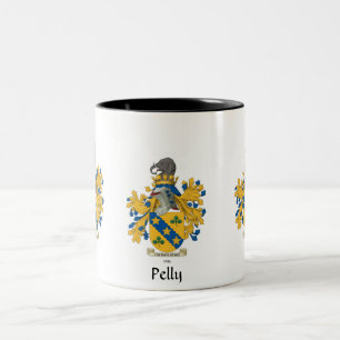 2 Couleurs Tasse de crête de famille de Pelly