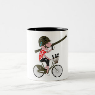 2 Couleurs Tasse de cycliste de guerre