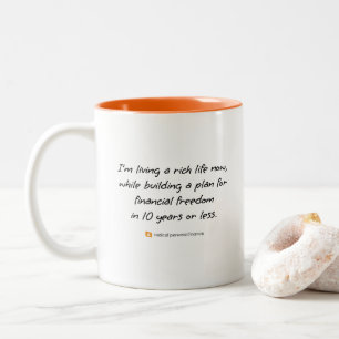 2 Couleurs Tasse de déclaration radicale pour gauchers