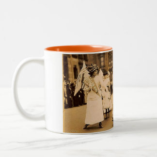 2 Couleurs Tasse de défilé de suffragette