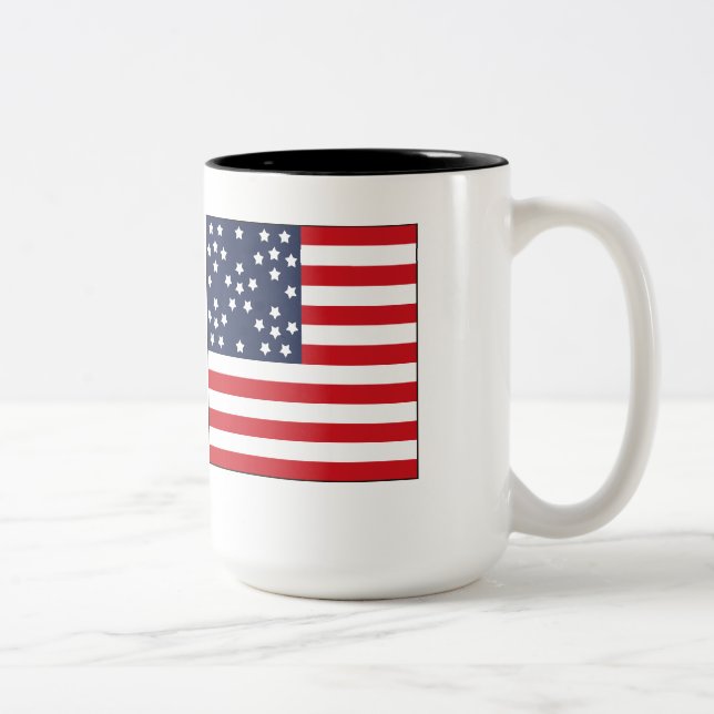 2 Couleurs Tasse de drapeau de flocon de neige (Droit)