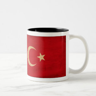 2 Couleurs Tasse de drapeau de la Turquie