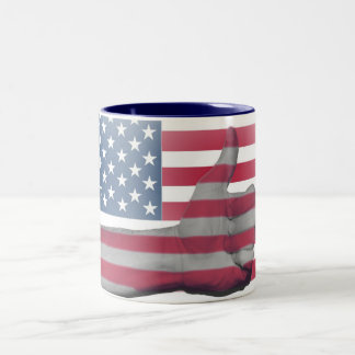 2 Couleurs Tasse de drapeau des Etats-Unis