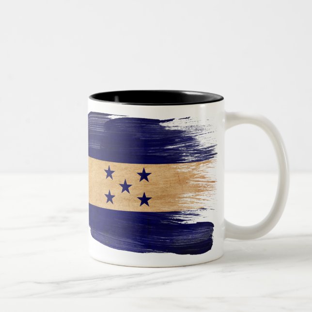 2 Couleurs Tasse de drapeau du Honduras (Droit)