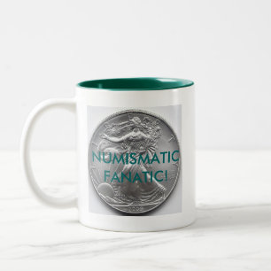 2 Couleurs Tasse de fanatique de numismatique