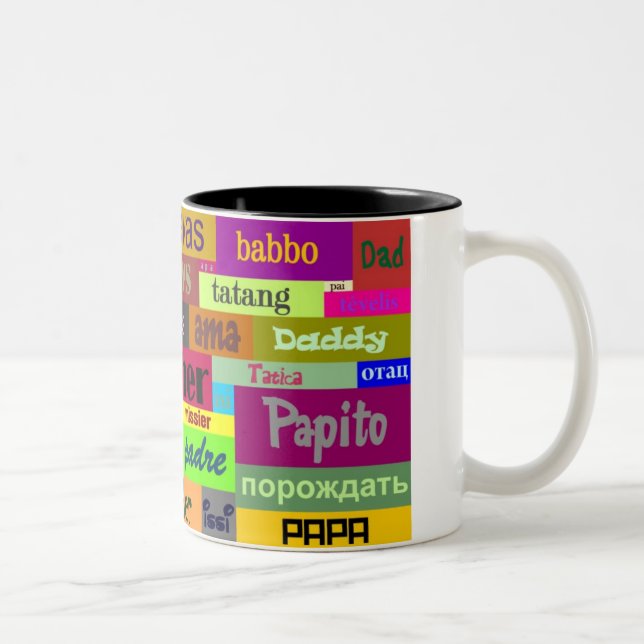 2 Couleurs Tasse de fête des pères (Droit)
